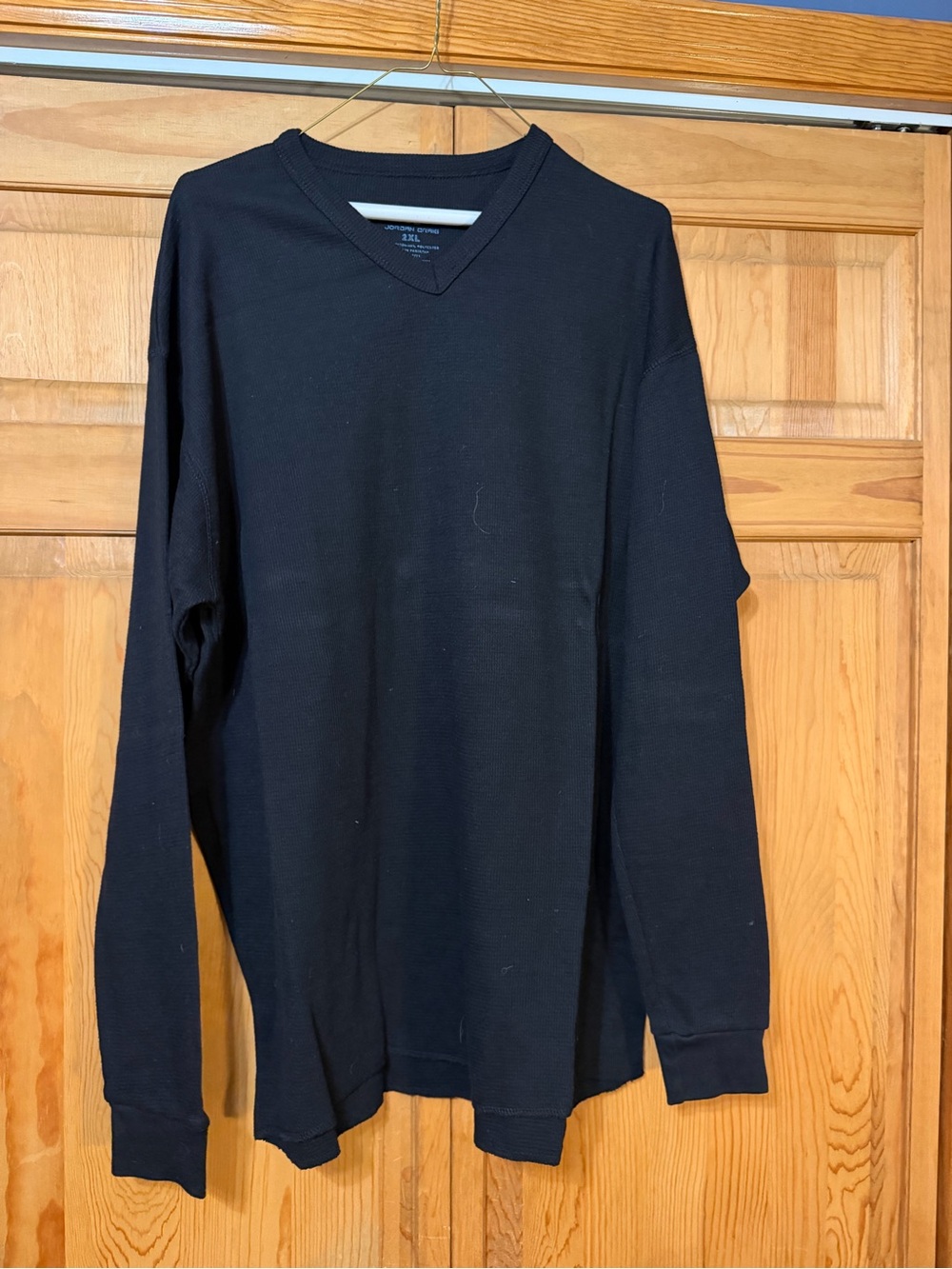 Jordan Craig Black V-Neck Long Sleeve Shirt